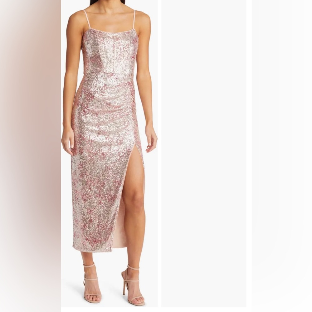 Saylor Claude Sequin Midi Dress - Picture 4 of 4